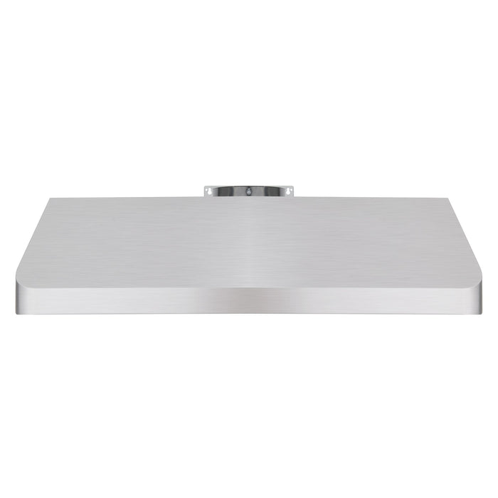 Cosmo 48"  Under Cabinet Range Hood with Push Button Controls, Permanent Filters, 3-Speed Fan and LED Lights in Stainless Steel COS-QB48