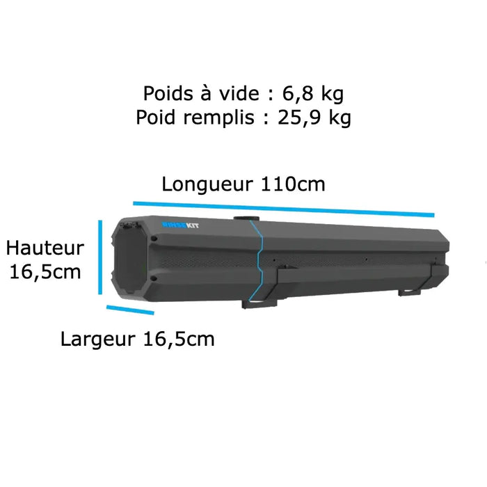 PACK RINSEKIT RACK 19L–Douche Portable Toit Véhicule + Chauffe-Eau 12V Outdoor system
