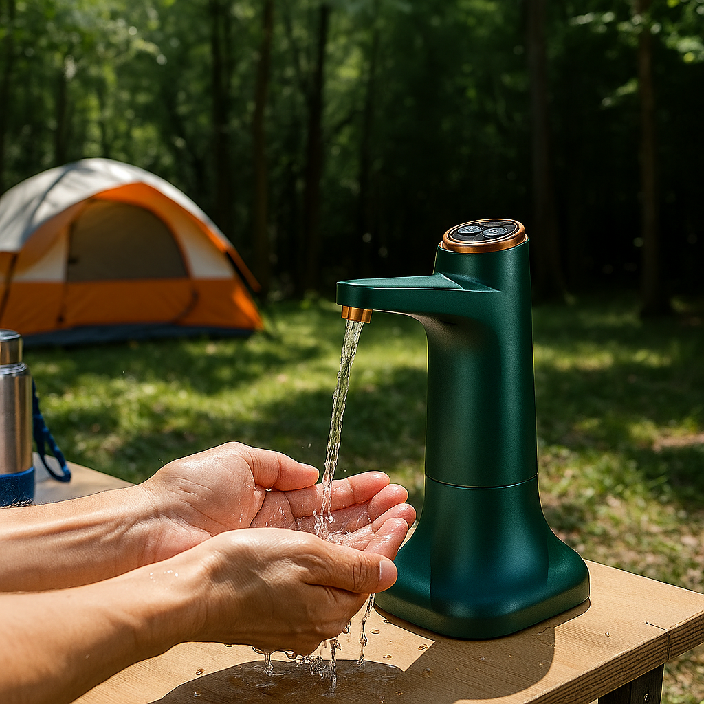 Robinet électrique de camping avec système de charge USB rapide Woody's Camp