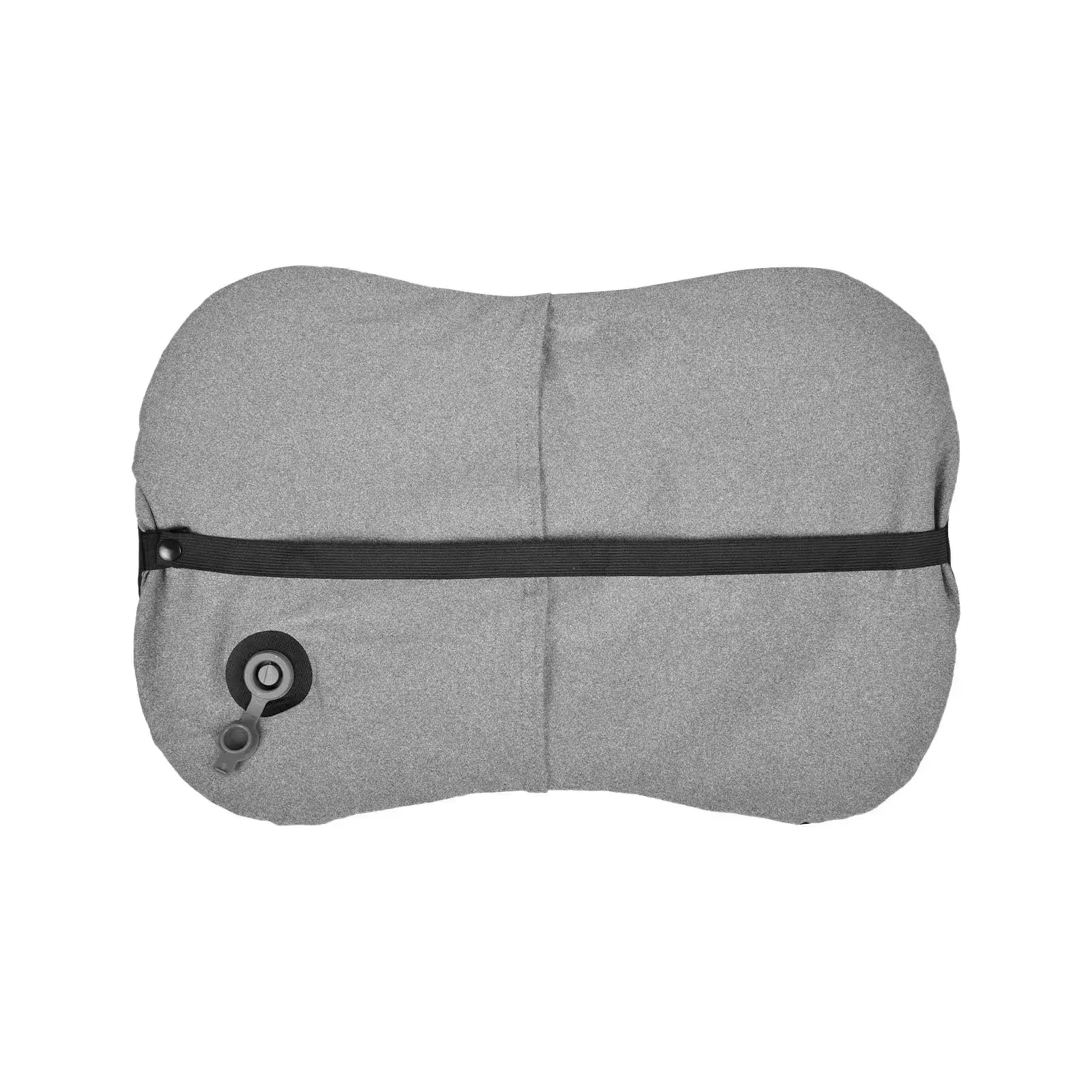 Ultralight inflatable camping pillow with compact design and easy inflation valve, ideal for outdoor adventures and backpacking.