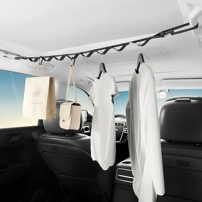 Corde à linge de voiture, support suspendu multifonctionnel pour sièges arrière, crochets de rangement et de fixation, accessoires d'intérieur de voiture, organisateur de voiture Woody’s Camp