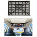 Sac de rangement pour toit de voiture fixé au plafond, idéal pour optimiser l'espace intérieur et organiser vos objets durant les voyages.