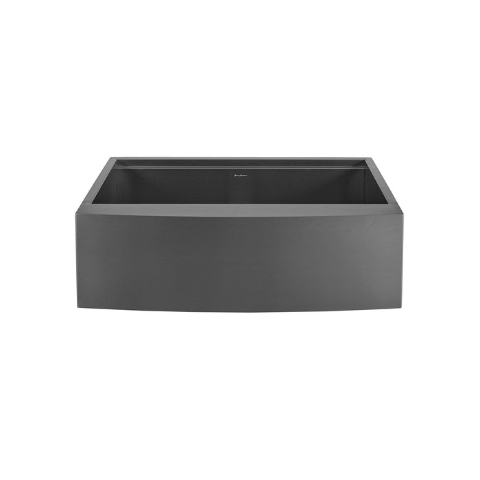 Swiss Madison Tourner 33" x 22" Stainless Steel, Single Basin, Farmhouse Sink Kitchen Workstation with Apron in Rose Gold - SM-KS28RG