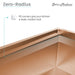 Swiss Madison Tourner 33" x 22" Stainless Steel, Single Basin, Farmhouse Sink Kitchen Workstation with Apron in Rose Gold - SM-KS28RG