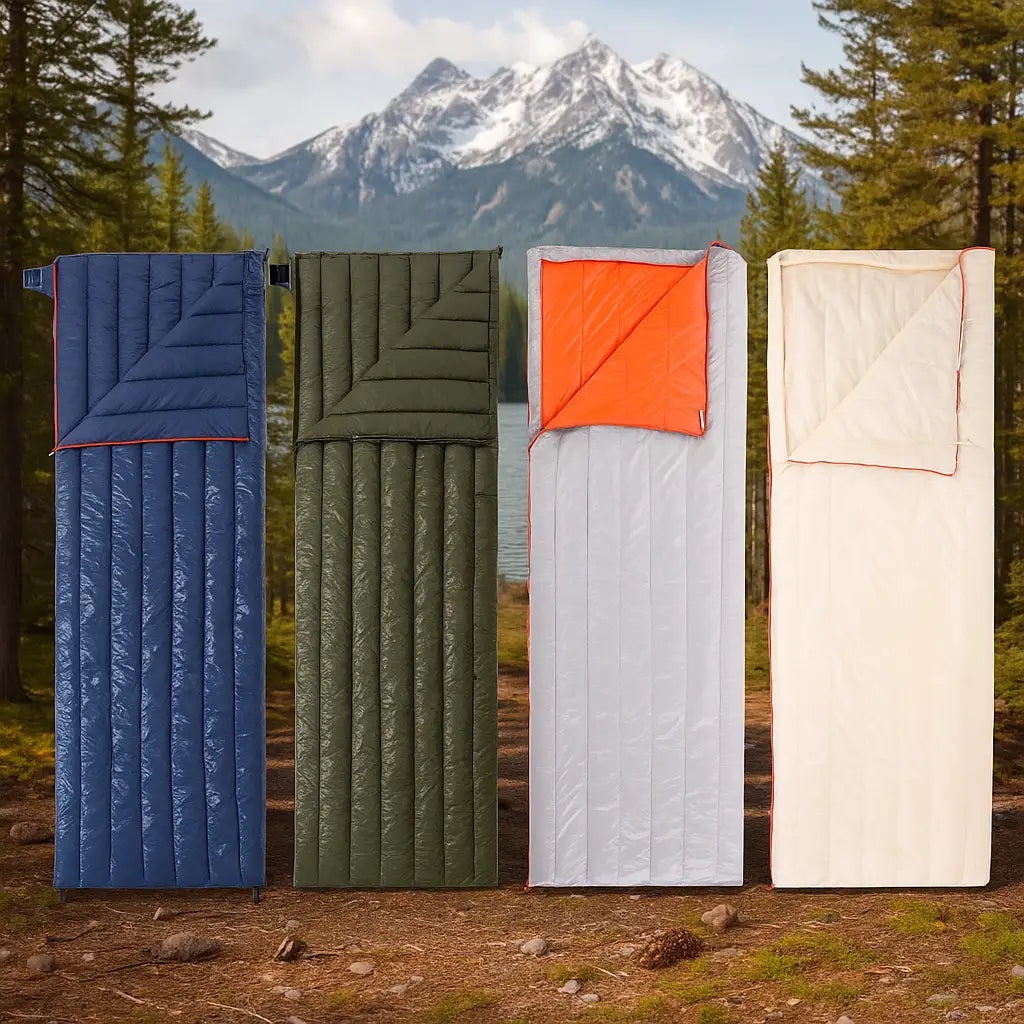 Sac de couchage en duvet d’oie 4 saisons – Ultra chaud, imperméable et compact