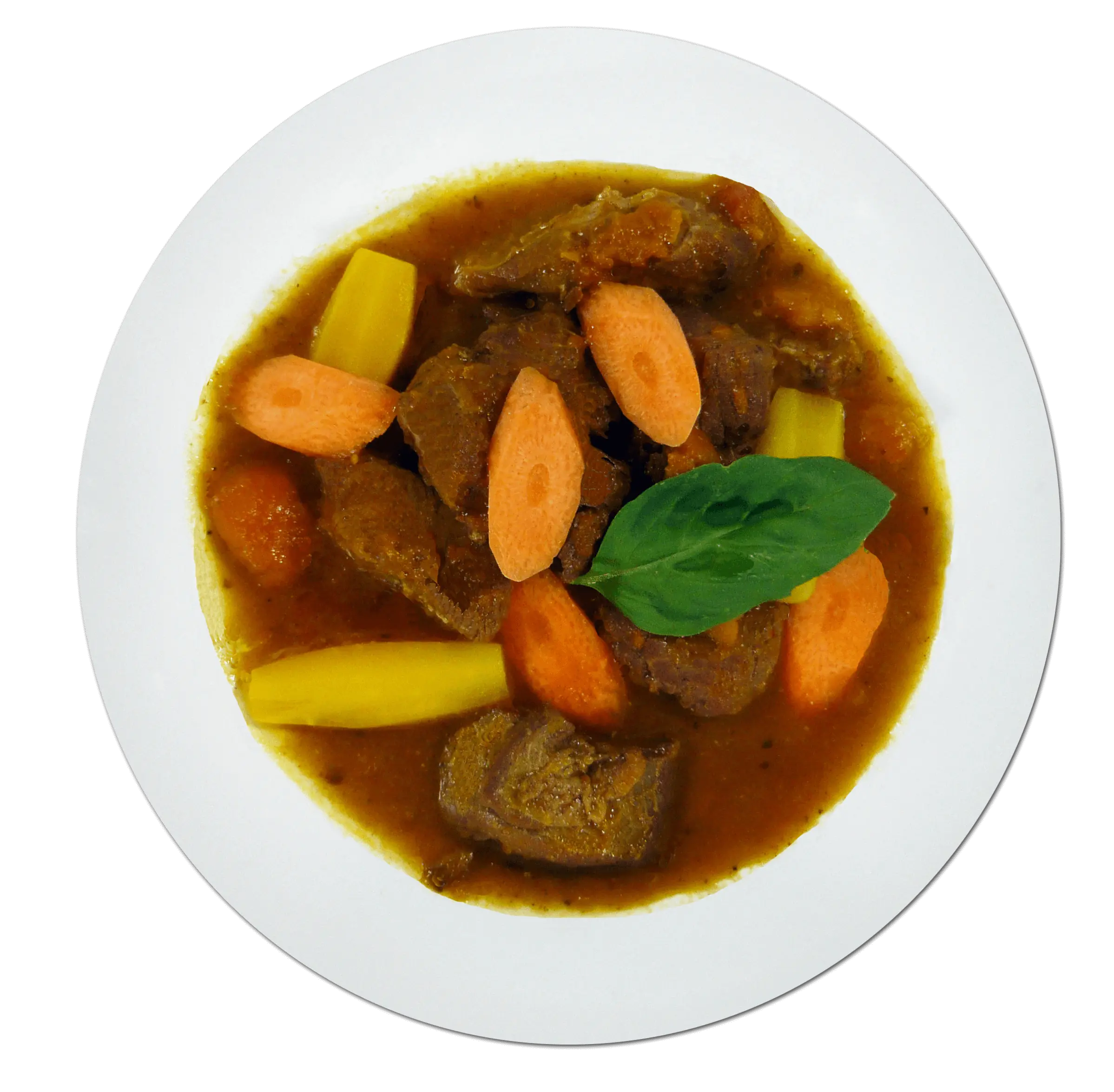 Repas lyophilisé de sautée de veau avec carottes au cumin, adapté pour camping, prêt à consommer, produit en France.