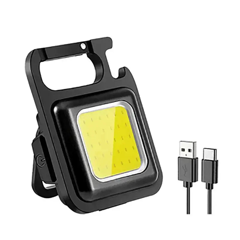 Compact mini lampe de poche LED ultrapuissante avec câble USB pour aventures nocturnes, 1000 lumens de puissance lumineuse.
