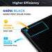 SunGoldPower 440 Watt Mono Black PERC Solar Panel SG-440WM