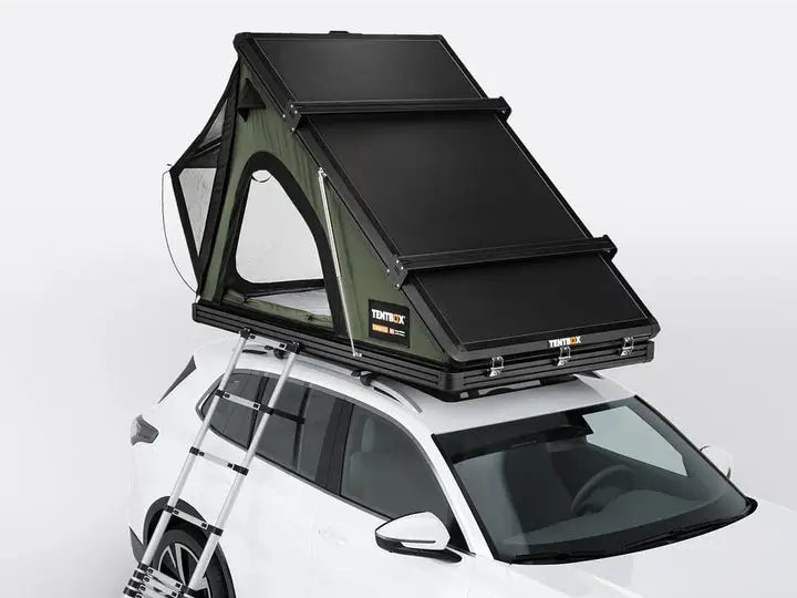 TentBox Cargo 2. 0–Tente de toit rigide automatique ultra robuste avec rails accessoires Tentbox