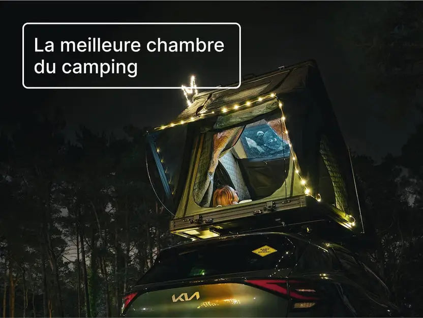 TentBox Cargo 2. 0–Tente de toit rigide automatique ultra robuste avec rails accessoires Tentbox