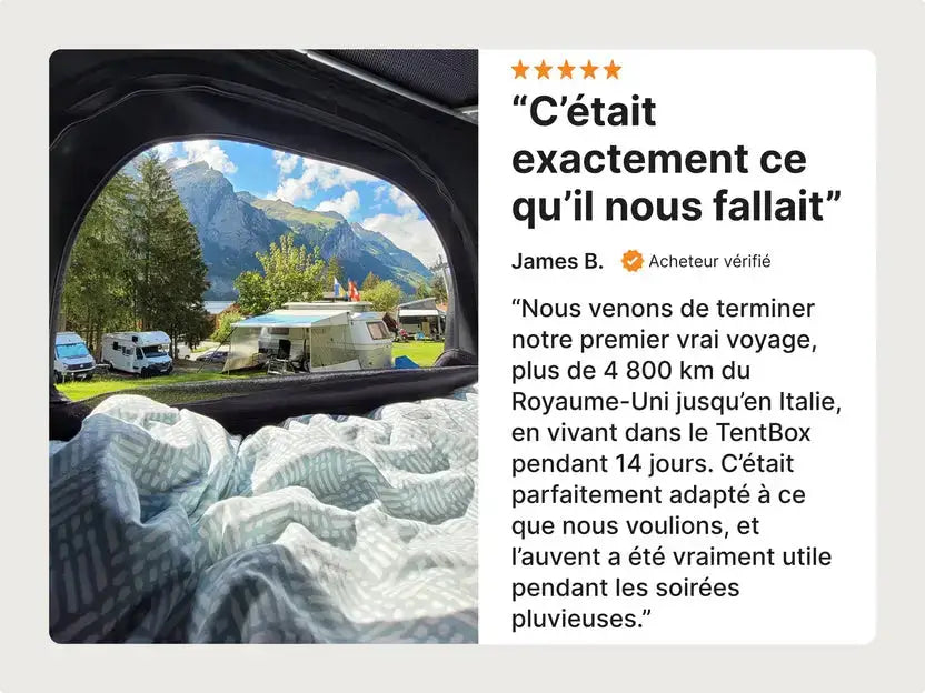 TentBox Classic 2. 0–Tente de toit rigide automatique 2 personnes Tentbox