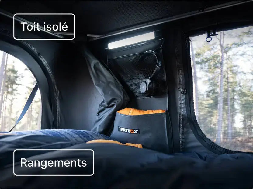 TentBox Classic 2. 0–Tente de toit rigide automatique 2 personnes Tentbox