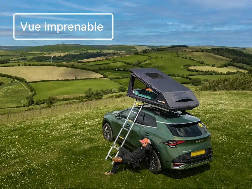 TentBox GO–Tente de toit ultra légère 2 personnes, installation 60 secondes Tentbox