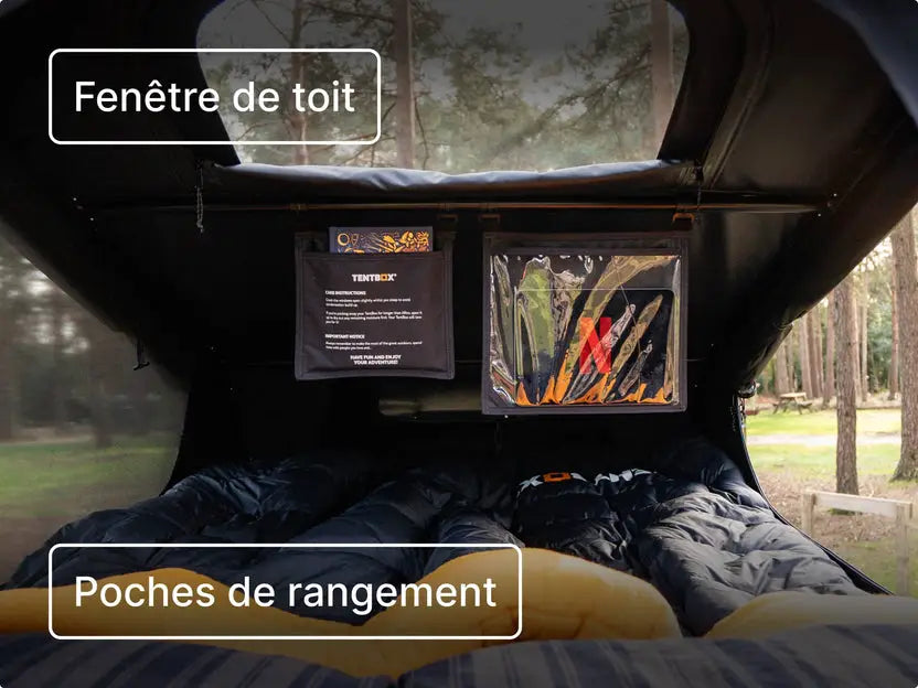 TentBox GO–Tente de toit ultra légère 2 personnes, installation 60 secondes Tentbox
