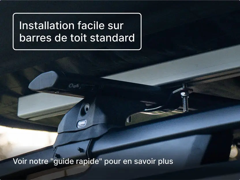 TentBox GO–Tente de toit ultra légère 2 personnes, installation 60 secondes Tentbox