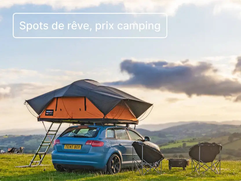 TentBox Lite XL – Tente de toit souple 4/5 personnes 190cm Tentbox
