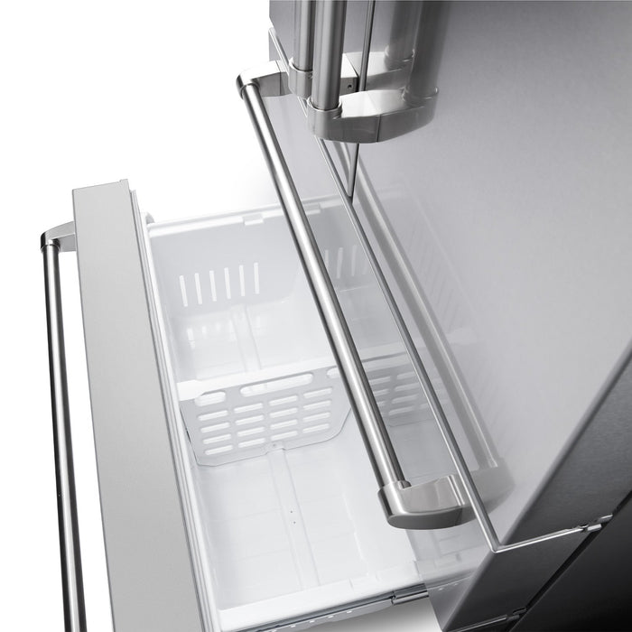 Thor Kitchen 36" Professional French Door Refrigerator with Freezer Drawers TRF3602