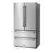 Thor Kitchen 36" Professional French Door Refrigerator with Freezer Drawers TRF3602