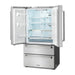 Thor Kitchen 36" Professional French Door Refrigerator with Freezer Drawers TRF3602
