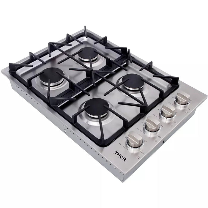 Thor Kitchen 30" Professional Drop-In Gas Cooktop with Four Burners in Stainless Steel TGC3001