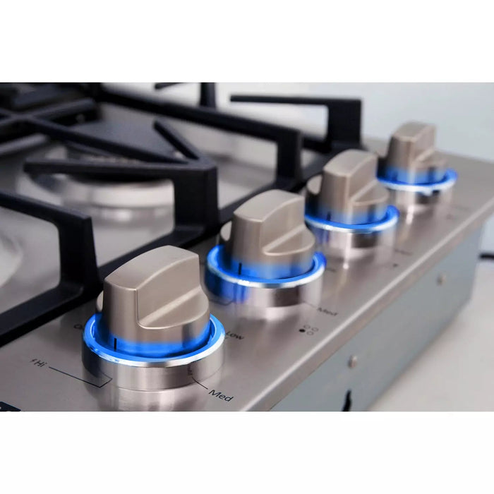 Thor Kitchen 30" Professional Drop-In Gas Cooktop with Four Burners in Stainless Steel TGC3001