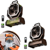 Ventilateur de camping multifonction 3 en 1 avec lumière LED et batterie de 20000mAh, idéal pour les activités en plein air, la randonnée et le camping.