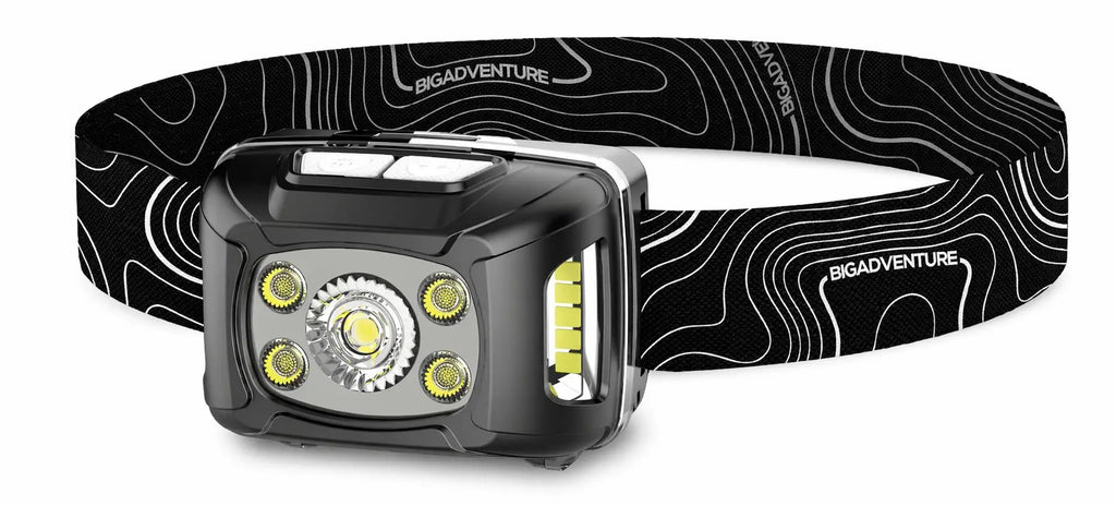 Lampe frontale Big Adventure, Lumens : 700 Noir
