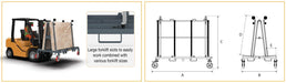 Abaco Smart One Stop A-Frame – SOSA Series (Mobile Modular Stone Slab Carrier)