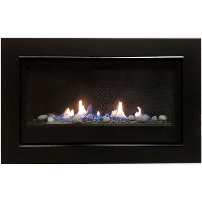 Amantii Sierra Flame Boston 36" Gas-Burning Direct Vent Builder's Linear Fireplace - BOSTON-36-NG-EI