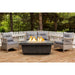 American Fyre Designs 52'' Contempo Rectangle Liquid Propane Fire Table with Drawer Tank