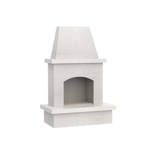 American Fyre Designs Contractor's Model Vented Fireplace White Concrete 040-11-A-WC-RBC