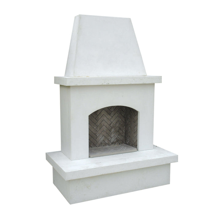 American Fyre Designs Contractor's Model Vented Fireplace White Concrete 040-11-A-WC-RBC