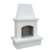 American Fyre Designs Contractor's Model Vented Fireplace White Concrete 040-11-A-WC-RBC