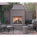 American Fyre Designs Grand Petite Cordova Outdoor Vent-Free Fireplace with Extended Bullnose Hearth 165-10-N-SM-RBC