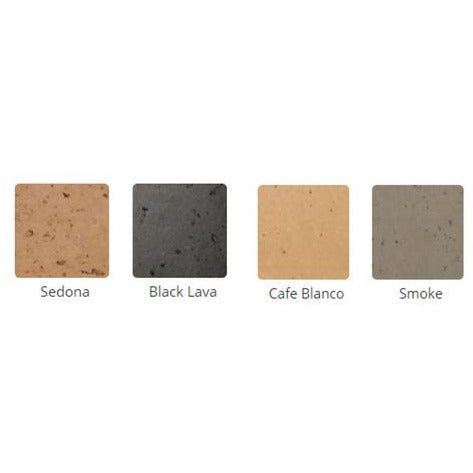 American Fyre Designs Grand Petite Cordova Outdoor Vent-Free Fireplace with Extended Bullnose Hearth 165-10-N-SM-RBC
