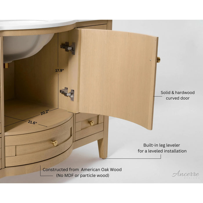 Ancerre 42” Lauren Bathroom Vanity Oak Single Sink VTS-Lauren-42-Oak-WQZ