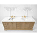 Ancerre 84” Audrey Bathroom Vanity Oak Double Sink Cabinet Set VTS-Audrey-84-Oak-WQZ