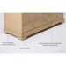 Ancerre 84” Audrey Bathroom Vanity Oak Double Sink Cabinet Set VTS-Audrey-84-Oak-WQZ