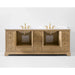 Ancerre 84” Audrey Bathroom Vanity Oak Double Sink Cabinet Set VTS-Audrey-84-Oak-WQZ