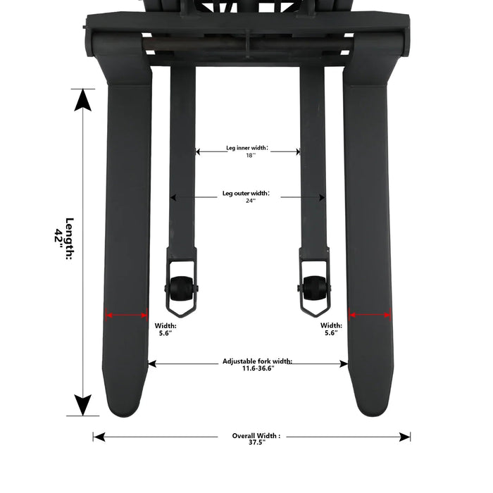 Electric Pallet Stacker | Fixed | 3300 lbs. Capacity | 118'' Lift Height | Apollolift A-3016