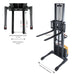 Apollo Lift Full Electric Straddle Stacker 138'' Max.Lifting Height 3300 lbs A-3051
