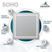 Aquadom SOHO 40'' × 36'' LED Lighted Bathroom Mirror