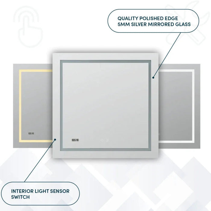 Aquadom Daytona 30'' × 40'' LED Lighted Bathroom Mirror