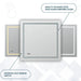 Aquadom Daytona 30'' × 40'' LED Lighted Bathroom Mirror