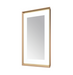 Aquadom Madison 24''x 36'' x 2.28'' LED Lighted Chamfer Frame Mirror with Defogger Chrome Brushed Gold Finish