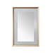 Aquadom Madison 24''x 36'' x 2.28'' LED Lighted Chamfer Frame Mirror with Defogger Chrome Brushed Gold Finish