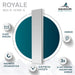 Aquadom Royale 15'' × 70'' Right Hinge Side, Tall Medicine Cabinet