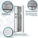 Aquadom Royale 15'' × 70'' Right Hinge Side, Tall Medicine Cabinet