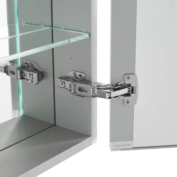 Aquadom Royale 48" x 30" Rectangle Recessed or Surface Mount Bi-View Bathroom Medicine Cabinet