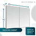 Aquadom Royale 48" × 36" Medicine Cabinet R-4836E-N